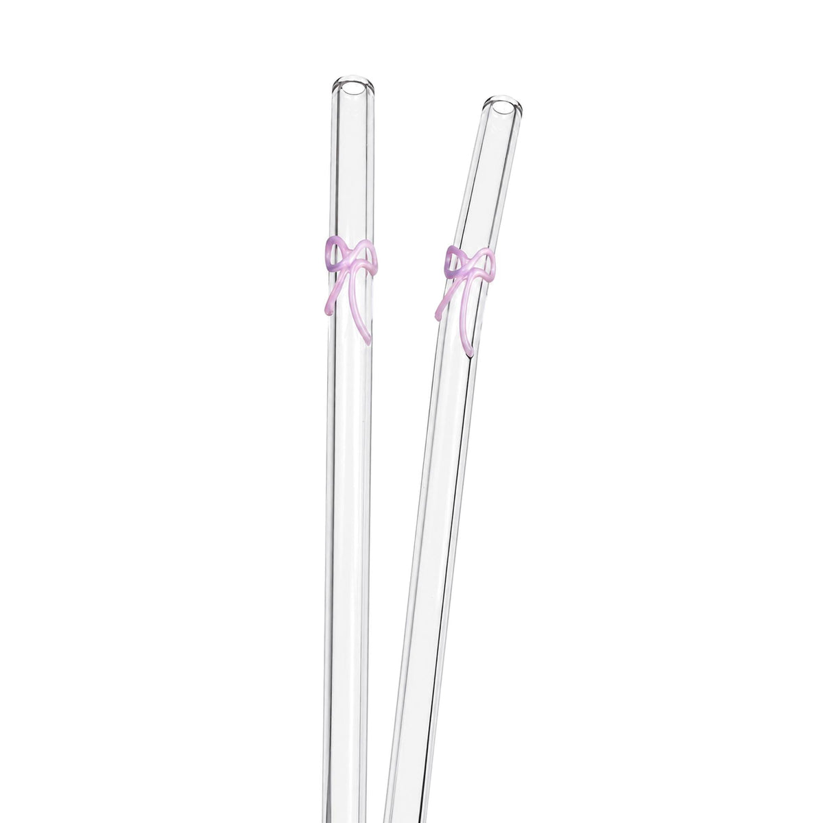 Ribbon-Tie Glass Straw