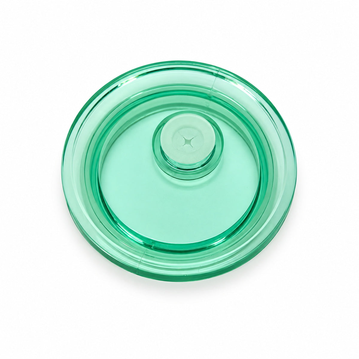 green replacement tumbler lid with straw hole