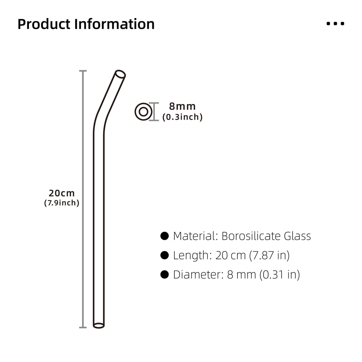 Flower Glass Straw