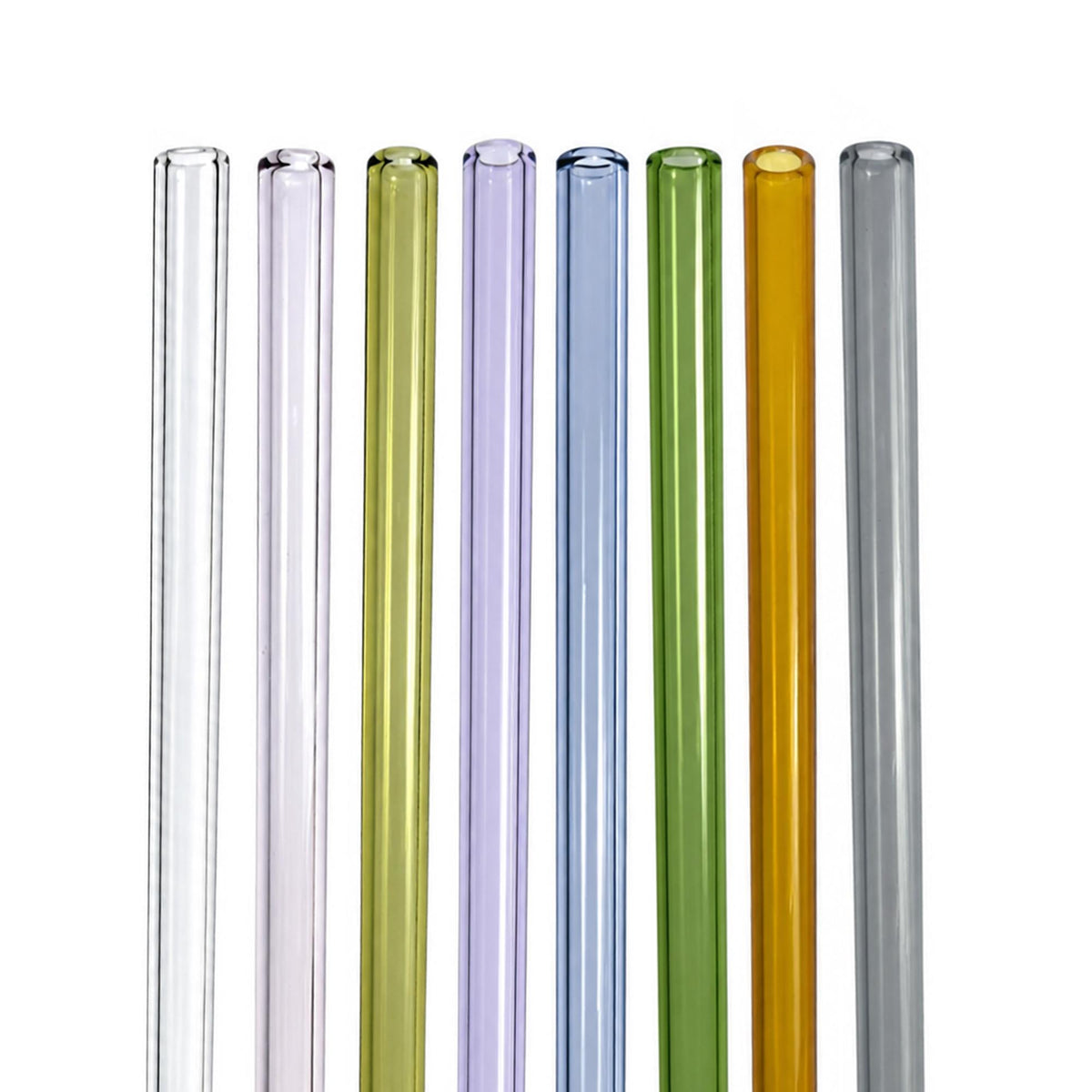 Colored Straight Glass Straw