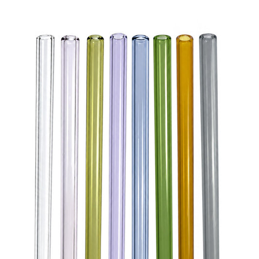 Colored Straight Glass Straw