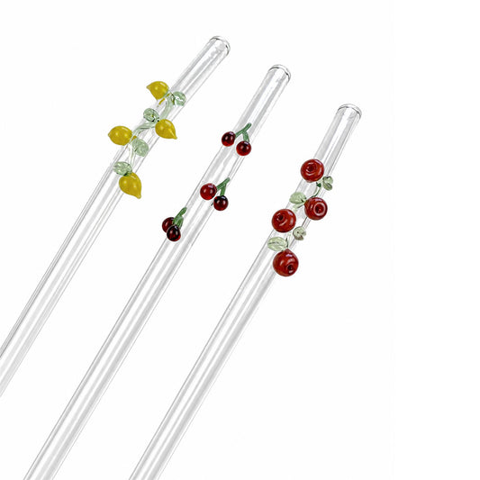 Fruit Glass Straw