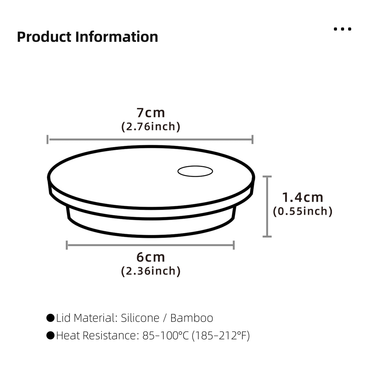 Silicone & Bamboo Lid