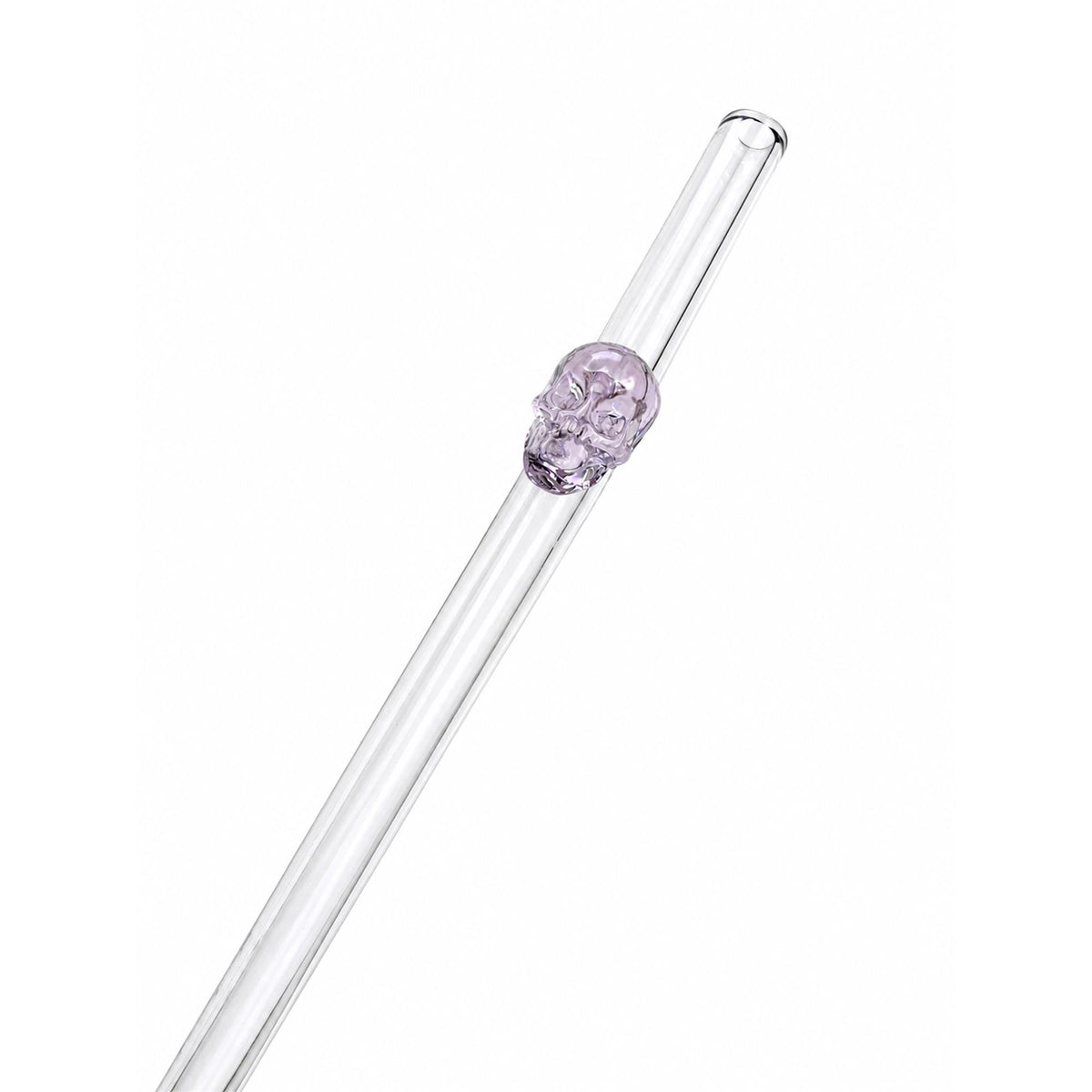 Crystal Skull Glass Straw