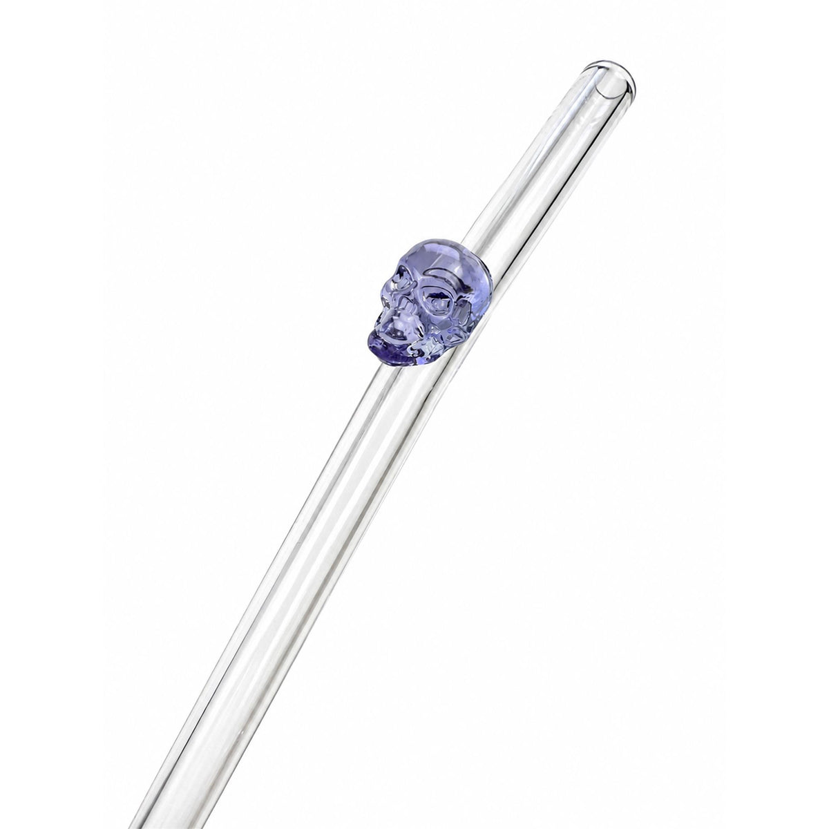 Crystal Skull Glass Straw