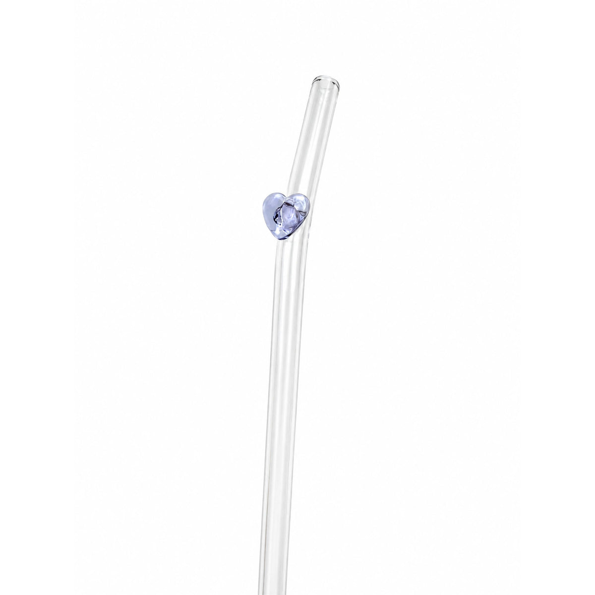 Heart Glass Straw
