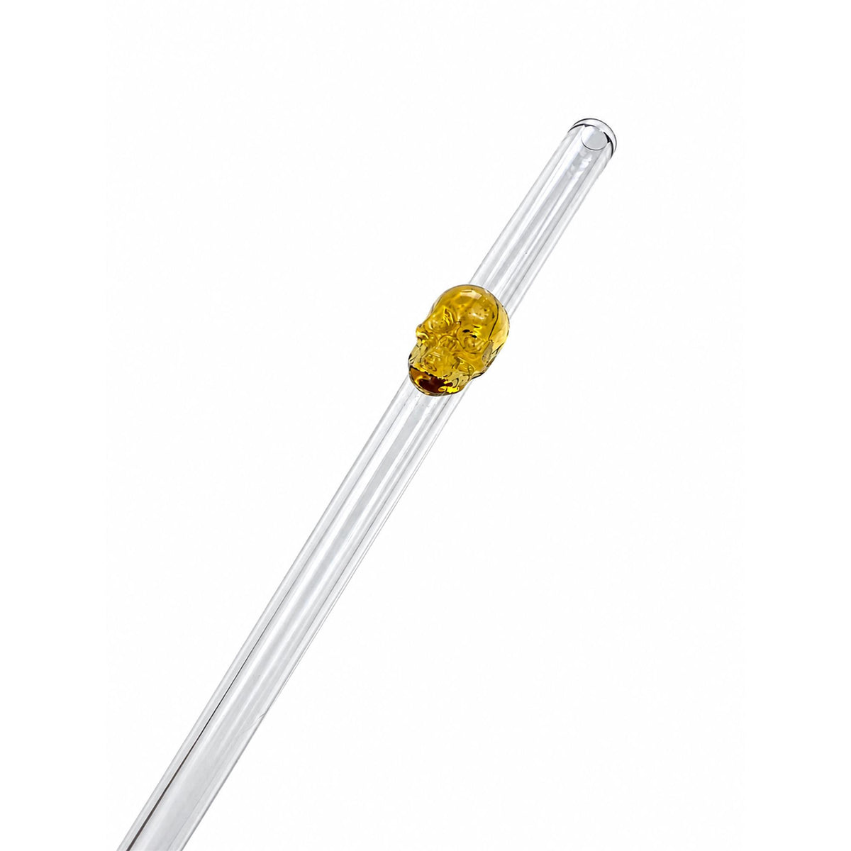Crystal Skull Glass Straw