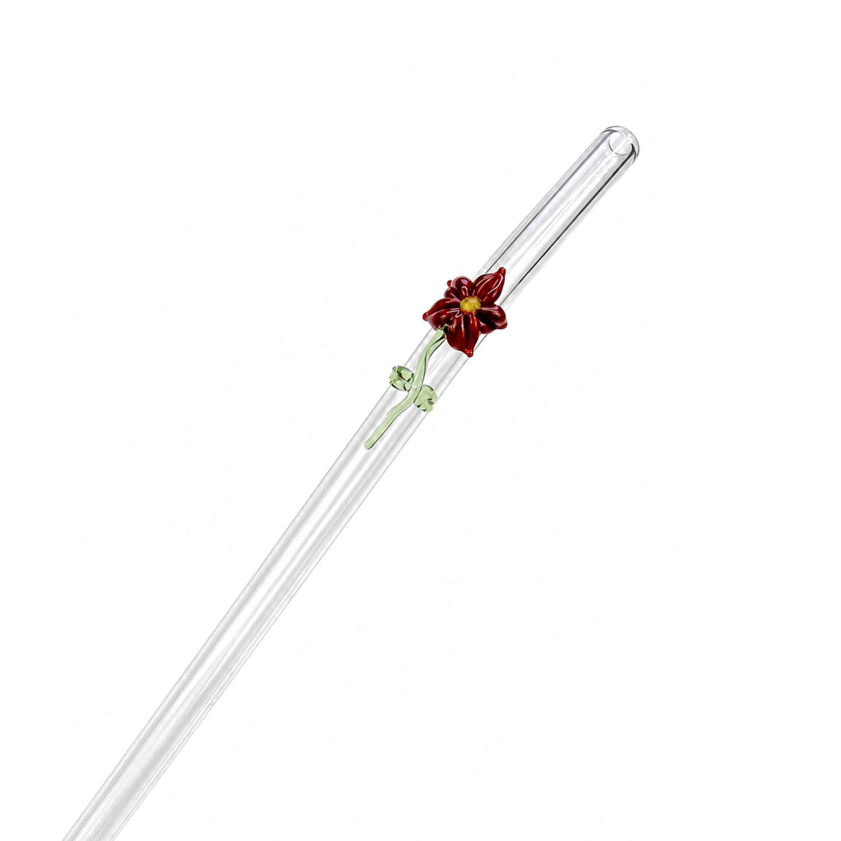 Flower Glass Straw