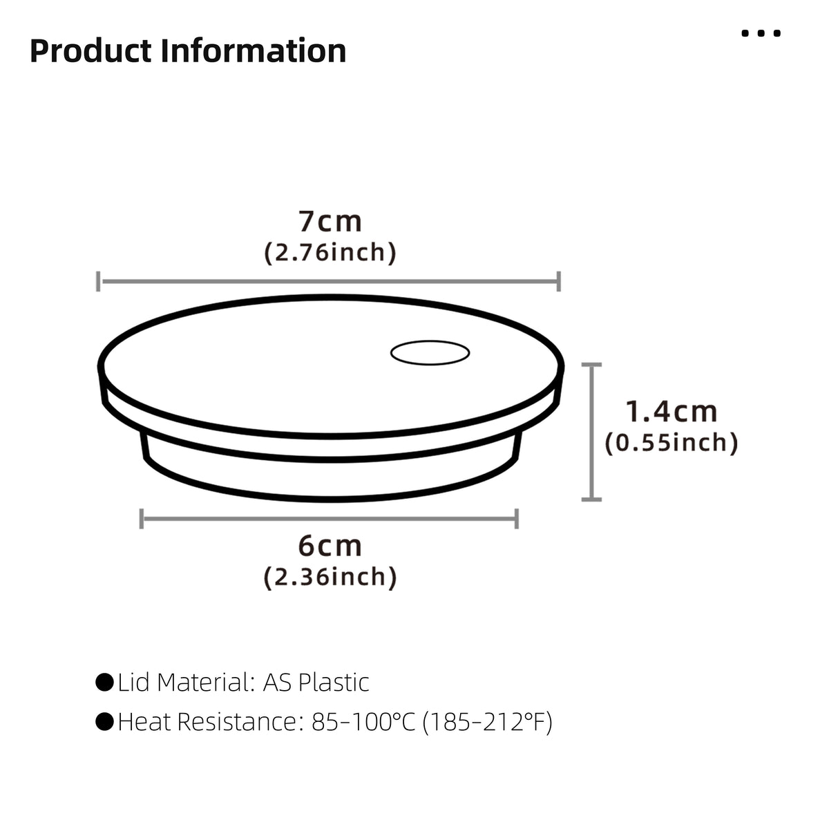 AS Plastic Cup Lid