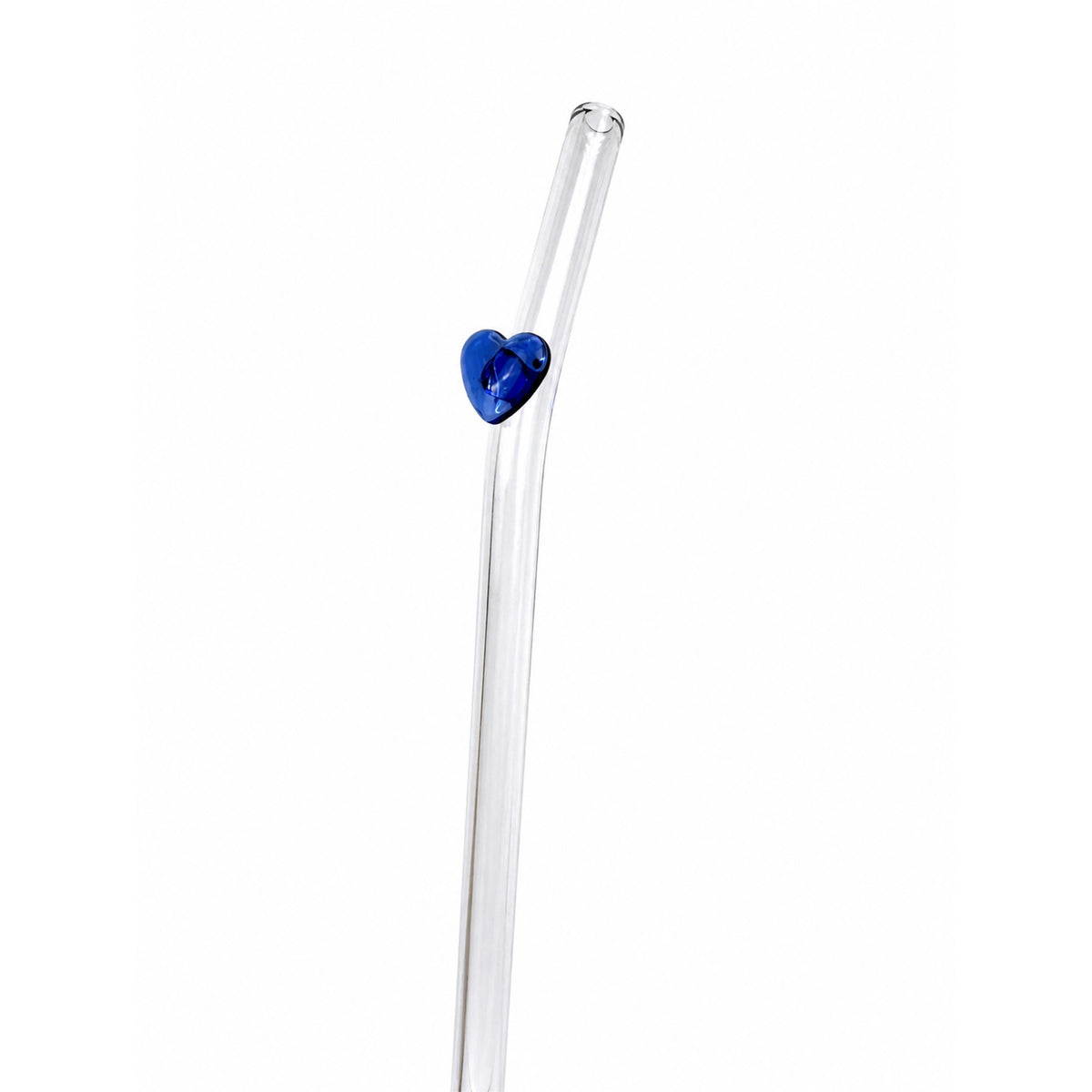 Heart Glass Straw