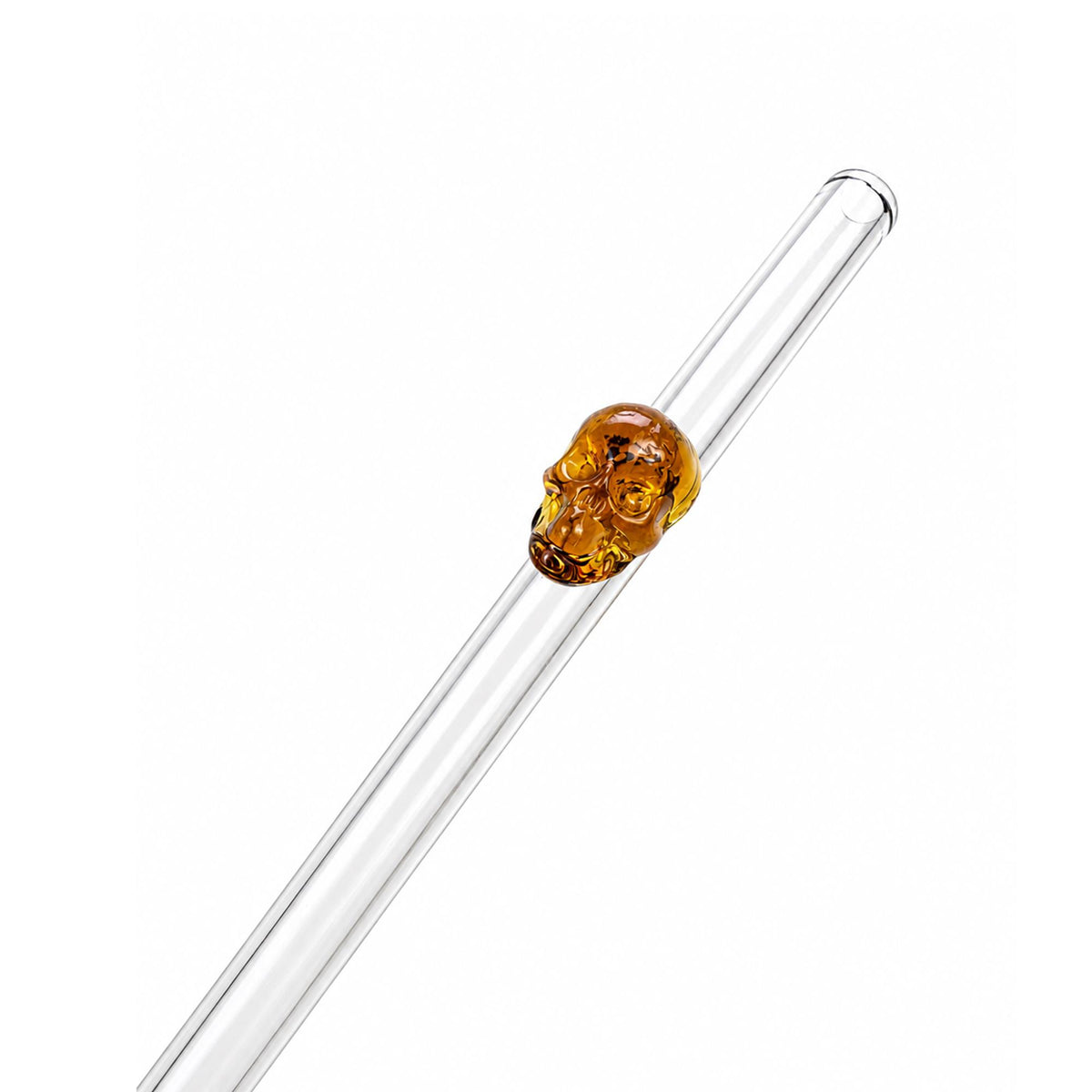Crystal Skull Glass Straw