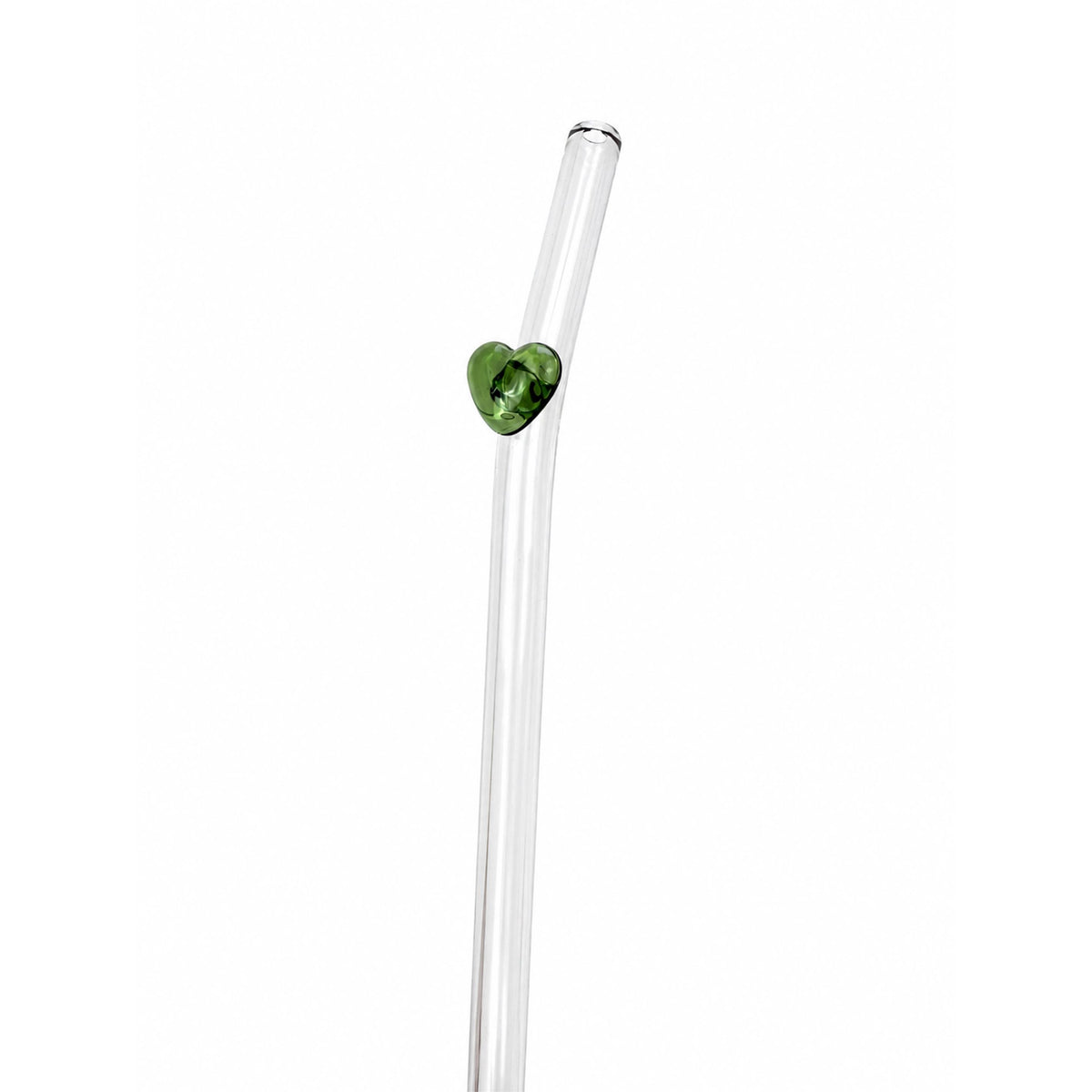 Heart Glass Straw