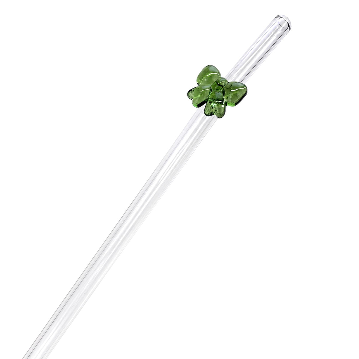 Colorful Bow Glass Straw