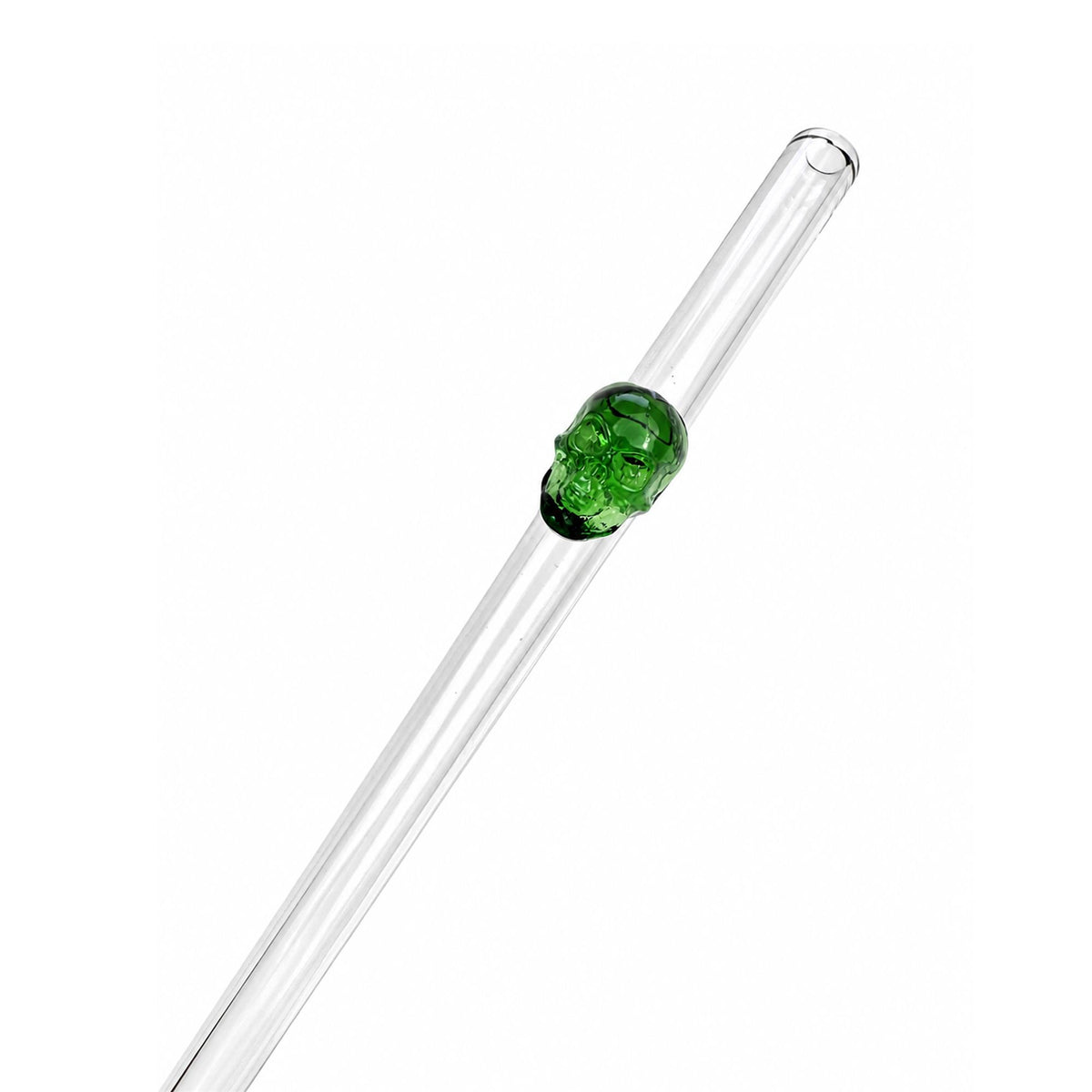 Crystal Skull Glass Straw