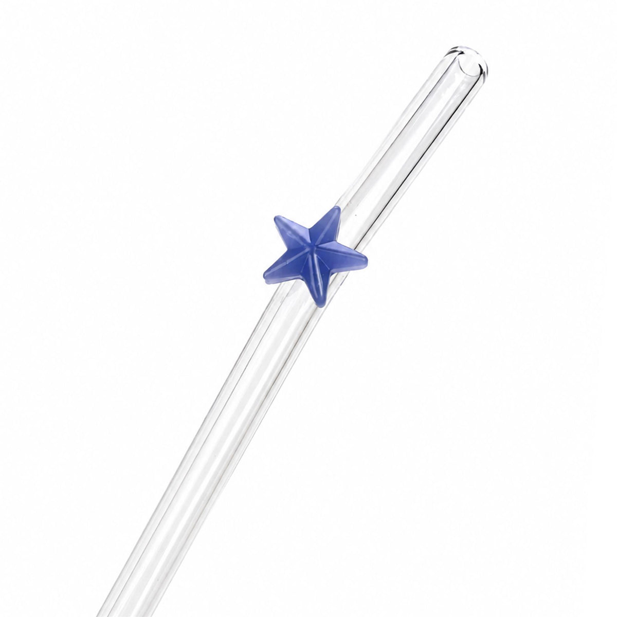 Colorful Star Glass Straw