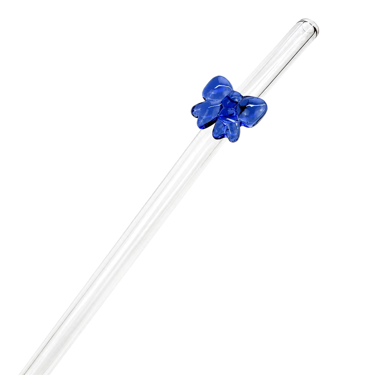 Colorful Bow Glass Straw