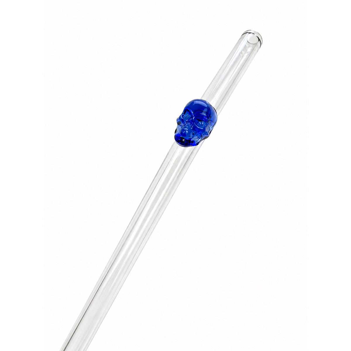 Crystal Skull Glass Straw