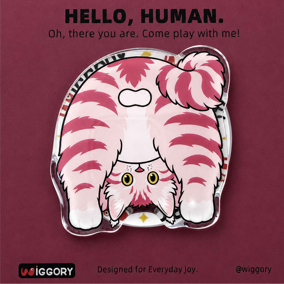 Pink Maine Coon Magnetic Phone Stand
