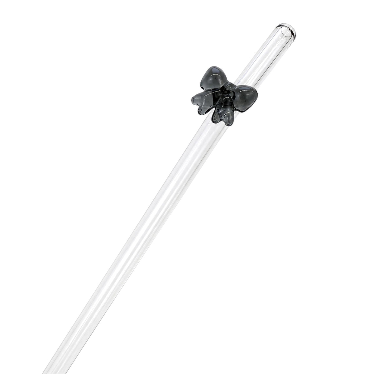 Colorful Bow Glass Straw