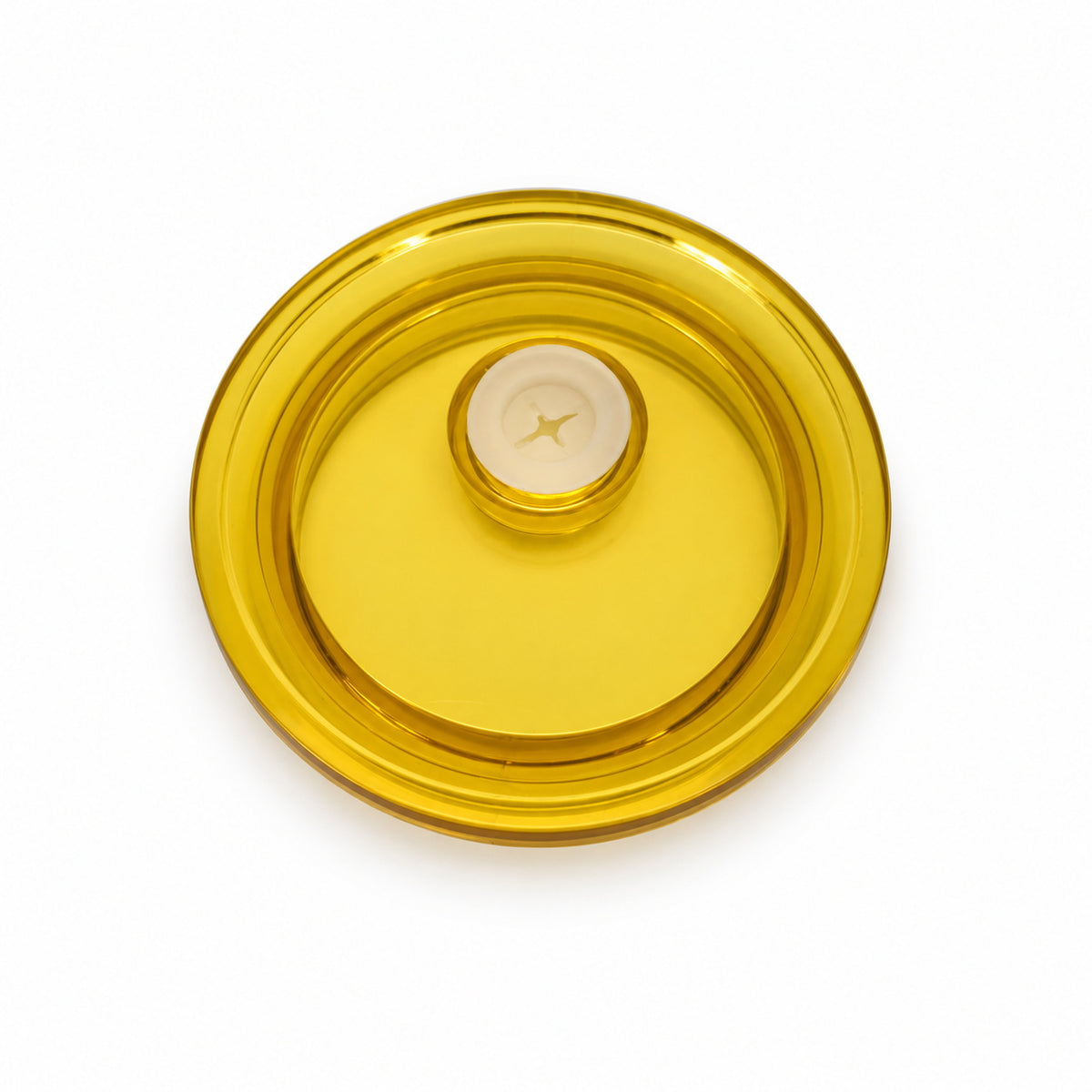 yellow replacement tumbler lid with straw hole